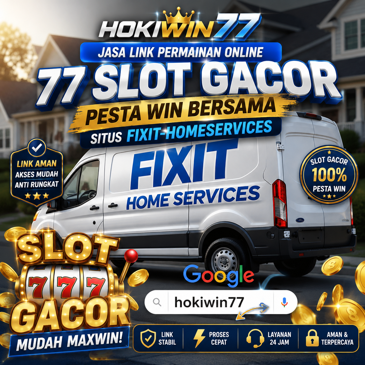 Hokiwin77 Jasa Link Permainan Online 77 Slot Gacor Pesta Win Bersama Situs Fixit-Homeservices