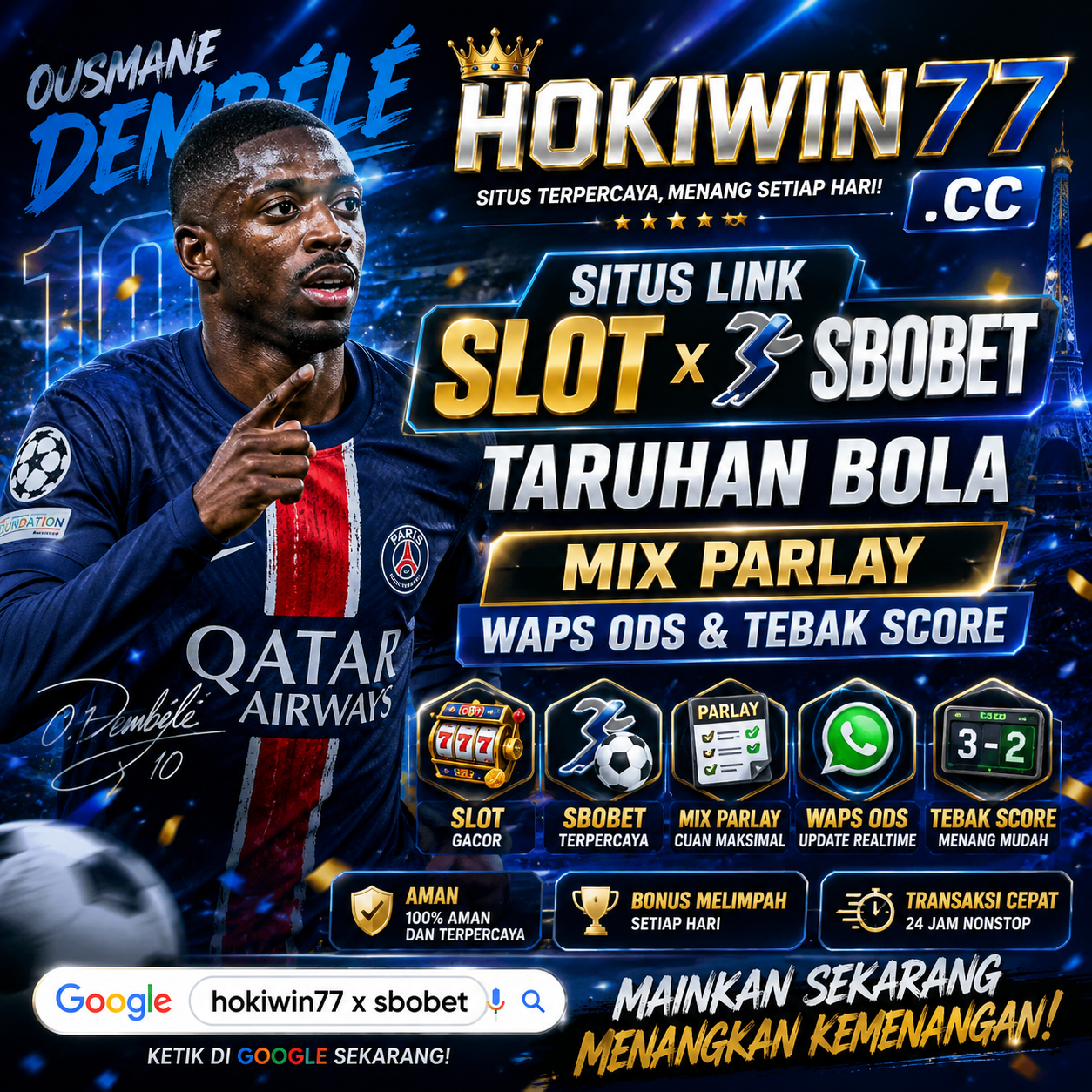 HOKIWIN77 X SBOBET BANNER