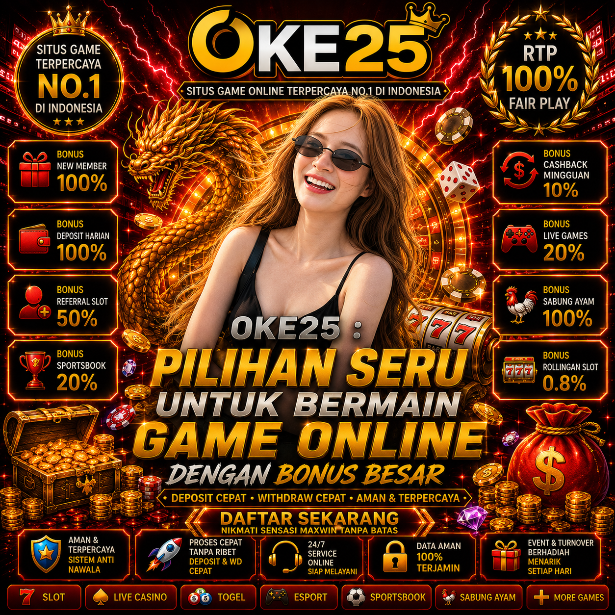 Oke25 : Pilihan Seru Untuk Bermain Game Online Dengan Bonus Besar